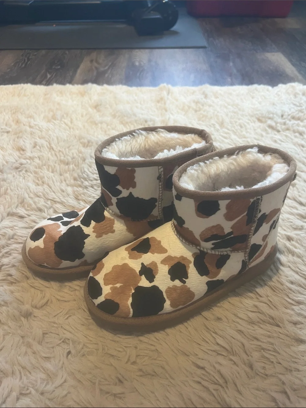 UGG Brown Cow Print Boots 🐮